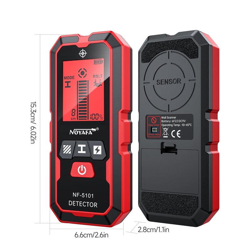 NOYAFA Stud Finder Wall Scanner Detector, Electronic Wall Wood Metal