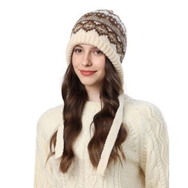 Daily Winter Hats for Women 2025, Warm Hat Change to A Bag Khaki