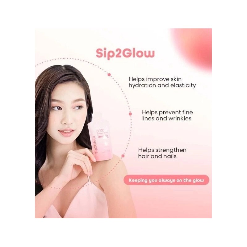 Sip2Glow Advanced Collagen Drink with Korean Collagen Tripeptide