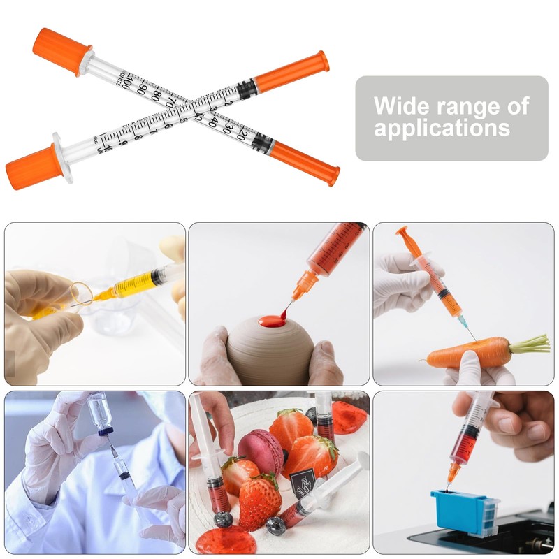 YYTECH Pack of 50 1 ml/cc Plastic Tube Multi-Purpose Measuring