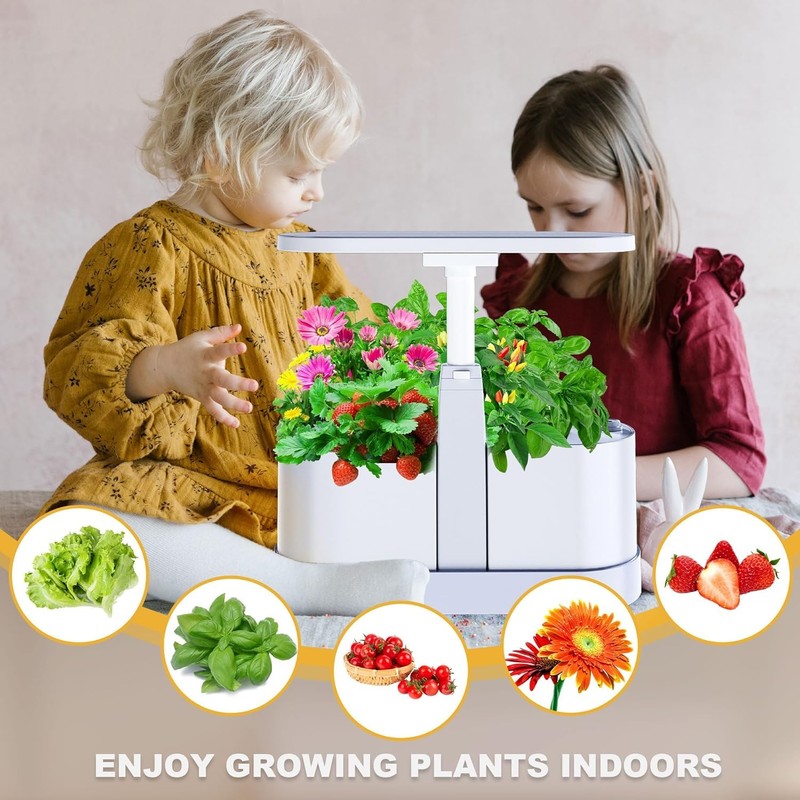 SLARY Hydroponics Growing System Mist Humidifier, 11 Pods Indoor Garden