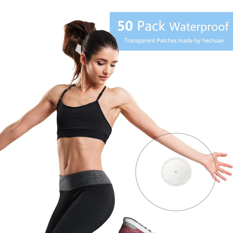 Sensor Covers for Libre 1/2-50 Pack Waterproof Adhesive Patches,Transparent CGM