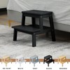 HOUCHICS Step Stools for Adults, Wooden Step Stool with 400