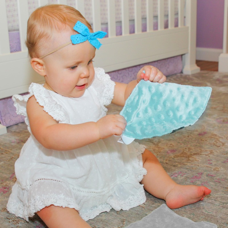 S&T INC. Crinkle Squares Baby Toys, 6 Inch x 6