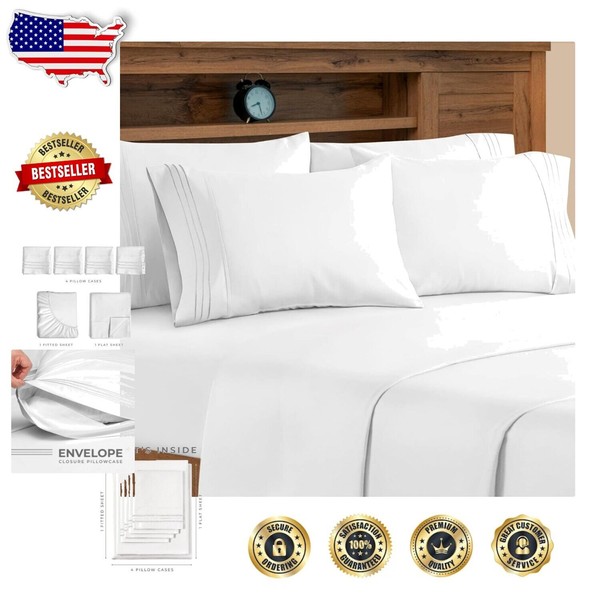 Deluxe 6-Piece King Bedding Set – Fade Resistant & Stain