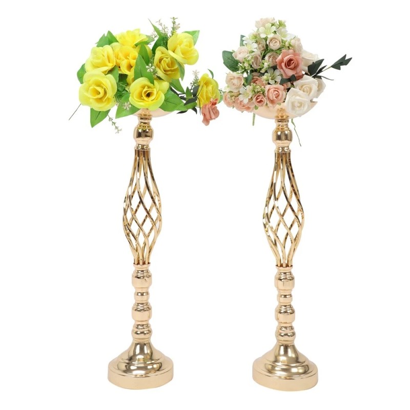 Unbranded 2 Pcs Gold Vase for Wedding Centerpieces, 23 Inch