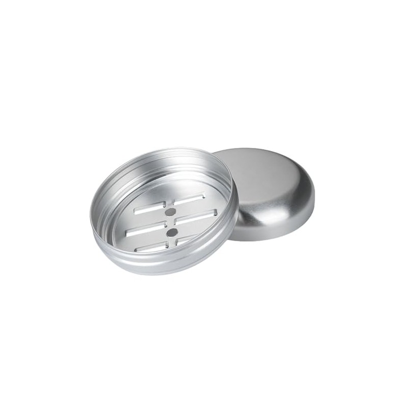FACAILUO Aluminum Soap Box Travel Soap Dish with Drainages Layer,