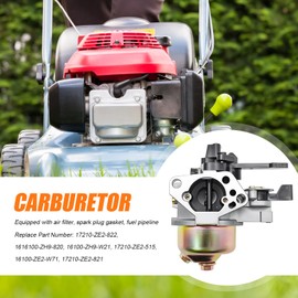 MospdyGear 16100-ZH9-W21 Carburetor with Air Filter Spark Plug Gasket Fuel Line, Replacement for Honda GX 240 8HP GX 270 9HP GX20U1 GX270U GX270R, Replaces 16100-ZE2-W71