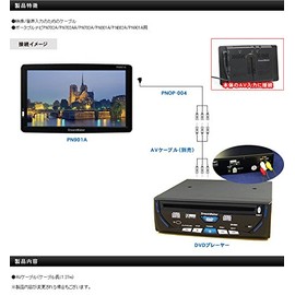 Dream Maker PNOP-004 AV Cable for Portable Navigation (Cable Length: Approx. 5.9 ft (1.3 m)