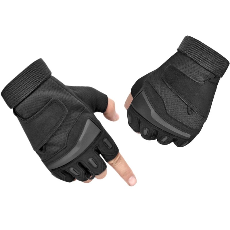 Half Finger Tactical Gloves, Fingerless Gloves, Fingerless, Double Adjuster, Half