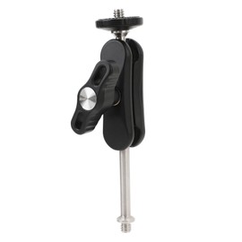 Mini Articulating Arm with Dual Ball Head 1/4in Screw Hole Adjustable Articulating Arm for Monitor Microphone LED Video Light