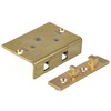 Small Brass Half Mortise Chest or Box Lock w/Skeleton Key