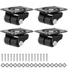 Finnhomy 1 Inch Caster Wheels Set of 4 Heavy Duty