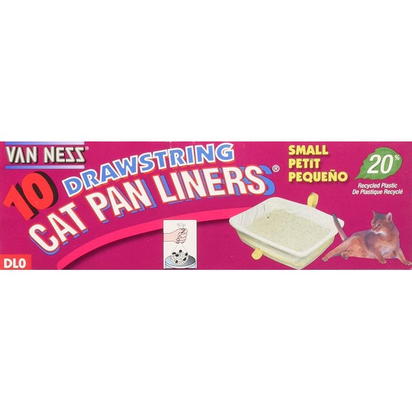 (3 Pack) Cat Pan Liners (Small Size - 10 Ct. Per Pack - 30 Total Liners)