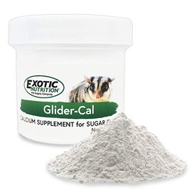 Exotic Nutrition Glider-Cal (3.5 oz.) - Calcium Supplement for Sugar Gliders - Prevents Hind Leg Paralysis