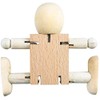 VOANZO 5pcs Cute Fidget Wood Robot Block Action Figures Model