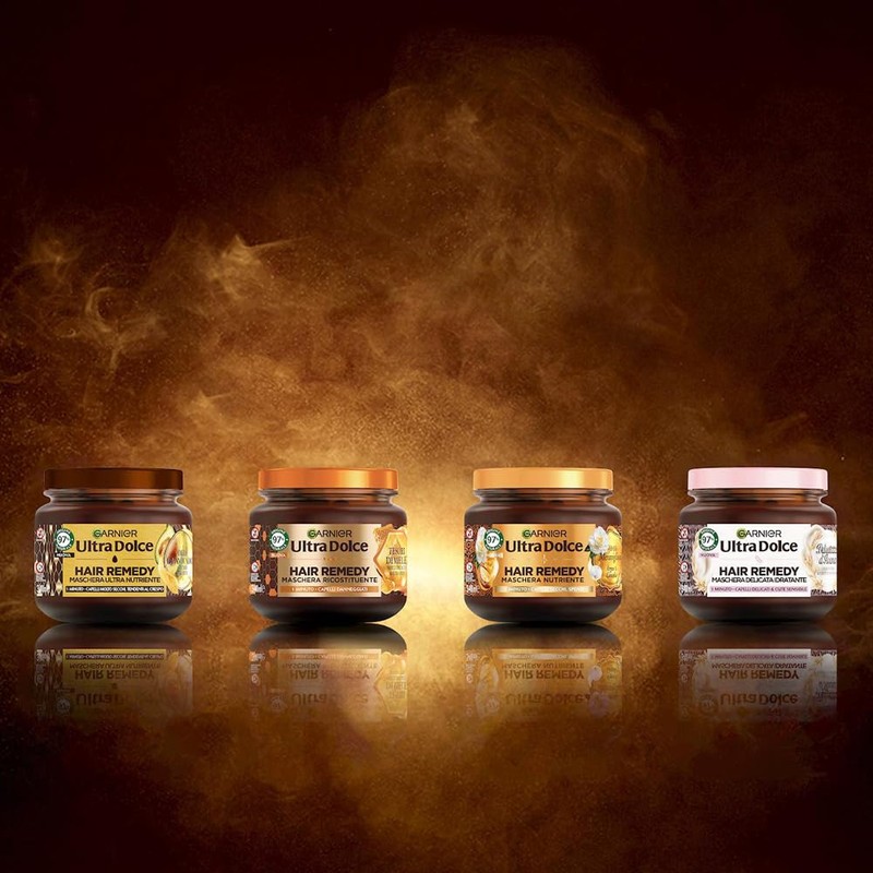 Garnier Ultra Dolce Maschera Nutriente, Per Capelli Secchi, Molto Tendenti