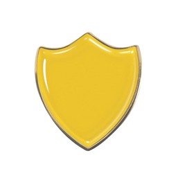 Capricornone Plain Yellow Shield Badge