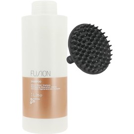 Fusion Intense Repair Shampoo 33.8 oz and M Hair Designs Silicone Scalp Brush (Bundle)