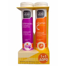 Pharmalead Echinacea 20 Effervescent Tablets + Vitamin C 1000mg 20 Effervescent Tablets Free