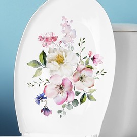 Mesticar Toilet Bowl Wall Sticker Frog Toilet Sticker Stylish Bathroom Sticker Cute DIY Wall Sticker Cute Sticker Removable Stylish Nordic Modern Art PVC Waterproof Removable Room Decoration Wall Sticker Decoration (02)