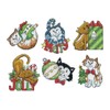 Design Works Crafts Inc. Christmas Cats Counted Cross Stitch Ornament