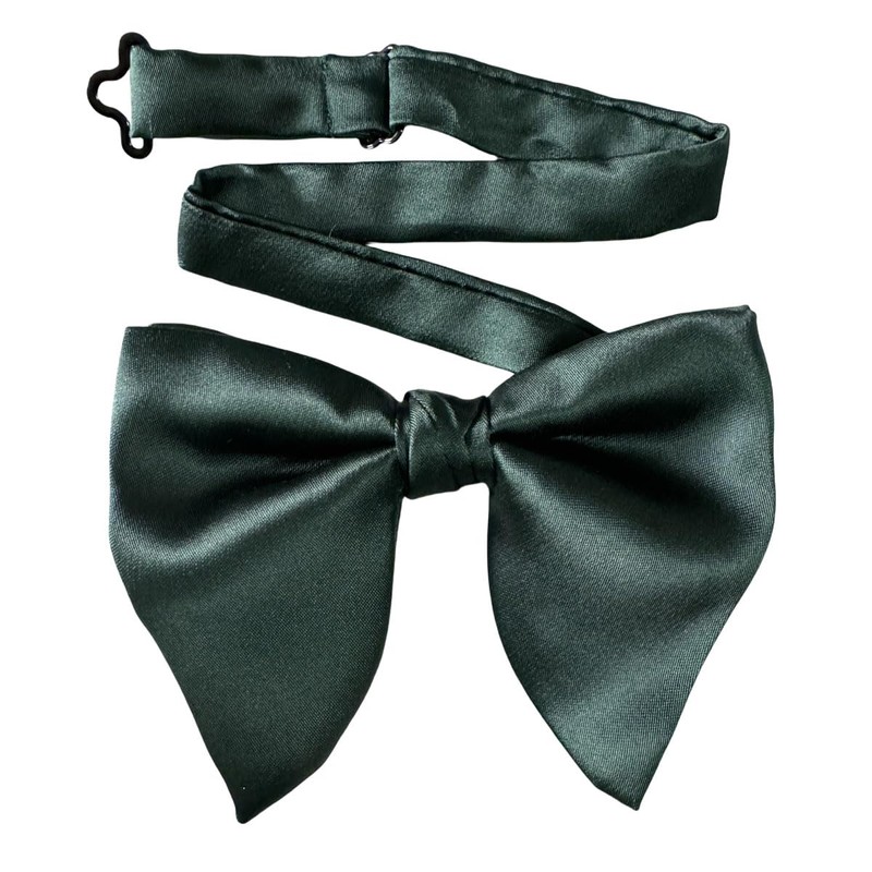 szzqdzsw Men Solid Oversize Pre-Tied Adjustable Bow Tie Pocket Square