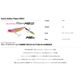 Duo Beach Walker Flipper MB22 ACC0028 Mat Chart