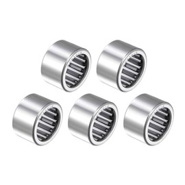sourcing map SCE1210 Needle Roller Bearings, Drawn Cup Open End, 3/4-inch Bore 1-inch OD 5/8-inch Width 12800N Static Load 17500N Dynamic Load 5pcs