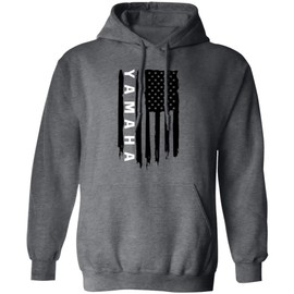 Wheel Spin Addict WR YZ American Flag USA Pullover Hoodie Dark Heather/XL