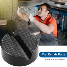 Trolley Jack Rubber Pad,Car Jack Pad Slotted Trolley Jacking Rubber Blocks Cars Repair Accessories Universal Floor Jack Pad Adapter for Trolley Jack, 65 * 65 * 33MM