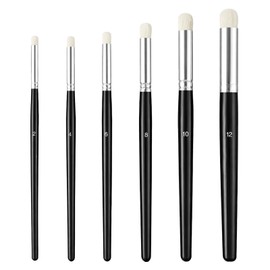 6 PCS Dry Brush Miniature Painting Goat Hair Drybrush Miniature Painting Set Detail Paint Brush for Model Watercolor Oil Acrylic Painting for Beginners & Professional Brush