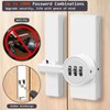 BigKing Door Bolt with Password Lock, Zinc Alloy Mechanical Combination