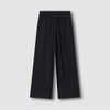 JAJU [JAJU] Women's Crinkle String Wide Pants_Black