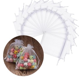 DAHI Organza Bags Jewellery Bags Wedding Bags Gift Bags Organza Bags 9 x 12 cm Pack of 100