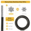 Petbobi Heavy-Duty Dog Tie-Out Cable - 10FT Extra Strong Wire