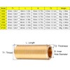 SEIWEI Male Close Pipe Nipple Threaded Brass Running Thread Nipple