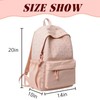 LTJTpeppa Pink Star Print Casual Daypack for Girls Teens Women（20Inch）