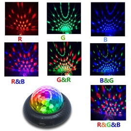 KisMee Disco Party Light Night Light 2 in 1 Flashes with Music Sound Activated Multicolor Disco Ball Rechargeable Battery Operated RBG Mini Disco Ball Entertaining Atmosphere for Car Room(4 Pack)…