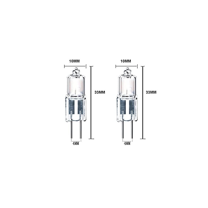 ShuoHui G4 Halogen Bulbs 10 W 24 V Dimmable Bi-Pin