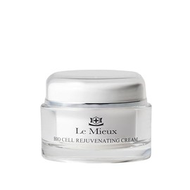 Le Mieux Bio Cell Crema rejuvenecedora – Crema hidratante facial triple péptido con ácido hialurónico, escualano y rosa mosqueta, crema de noche y día para cara y cuello, sin parabenos ni sulfatos (1.75 oz / 1.8 fl oz)
