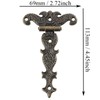 Lxoraziy 4 Pieces Antique Hinges Gate Hinge Zinc Alloy Furniture