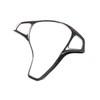Carbon Fiber Style ABS Car Steering Wheel Decoration Frame Trim