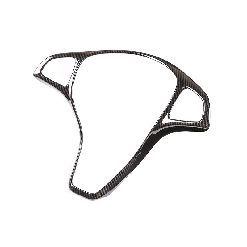 Carbon Fiber Style ABS Car Steering Wheel Decoration Frame Trim