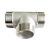 LOZOME 1-1/2 inch Male Thread Tee Adapter 3 Way T