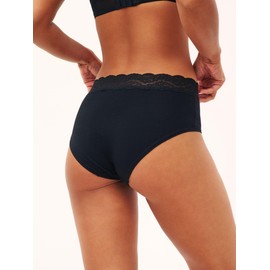 NEXT 4 Pack Midi Lace Briefs, black, 42