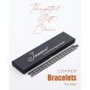 Jecanori Jecanori 3X Lymph Drainage Copper Magnetic Bracelet for Men,
