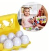 12pcs Matching Eggs Set Educational Early Learning Shapes Sorting Color