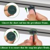 Hopton Greenhouse Accessories - Sturdy Greenhouse Clips, Clips for Greenhouse,