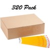 Madisi Wood-Cased #2 HB Pencils, Yellow, Pre-sharpened, Bulk Pack, 320